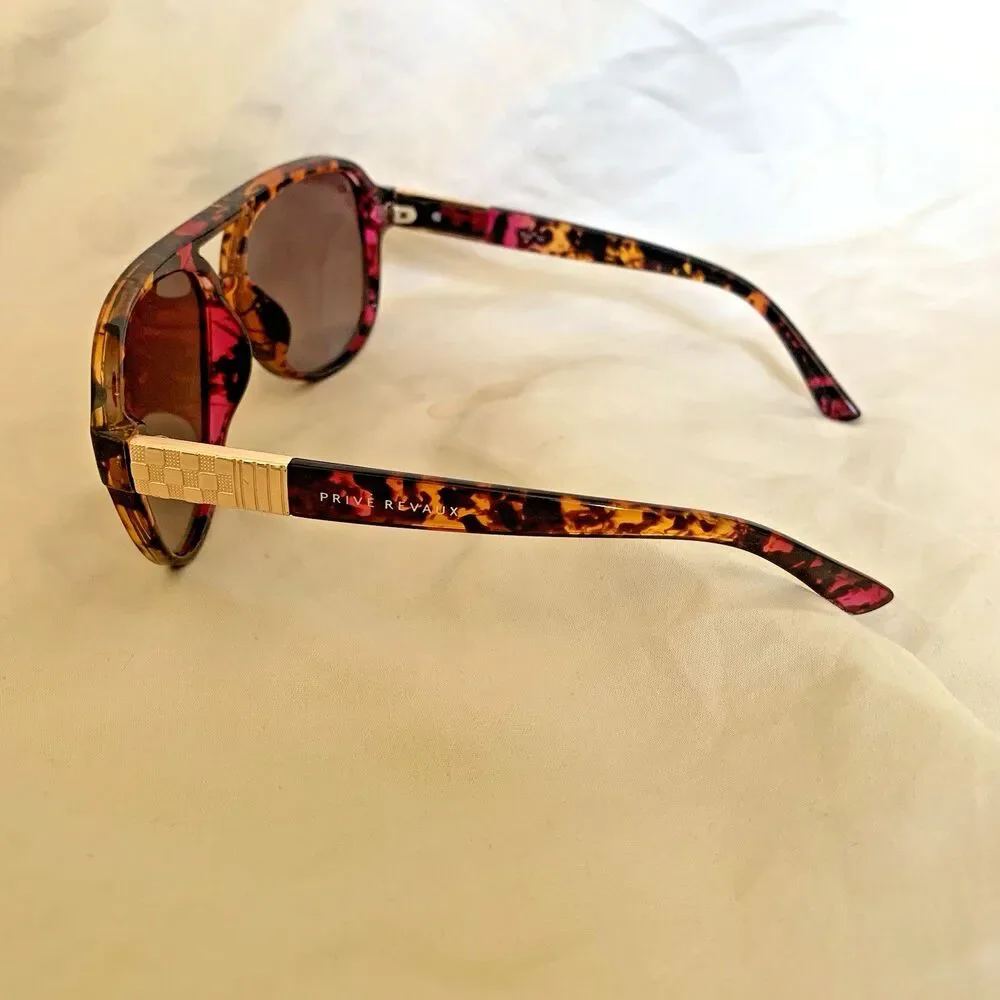 PRIVE REVAUX The Nash Designer Sunglasses Icon Collection Polarized Aviator READ